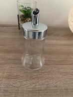 Suikerstrooier - Glas en Chroom zgn, Ophalen, Zo goed als nieuw