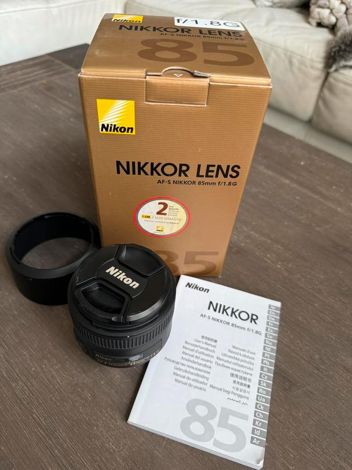 Nikon AF-S 85mm f/1.8G objectief, als nieuw, Audio, Tv en Foto, Fotografie | Lenzen en Objectieven, Zo goed als nieuw, Standaardlens