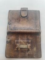 Oude leren beurs / portemonnee, Sieraden, Tassen en Uiterlijk, Portemonnees, Gebruikt, Bruin, Leer, Ophalen