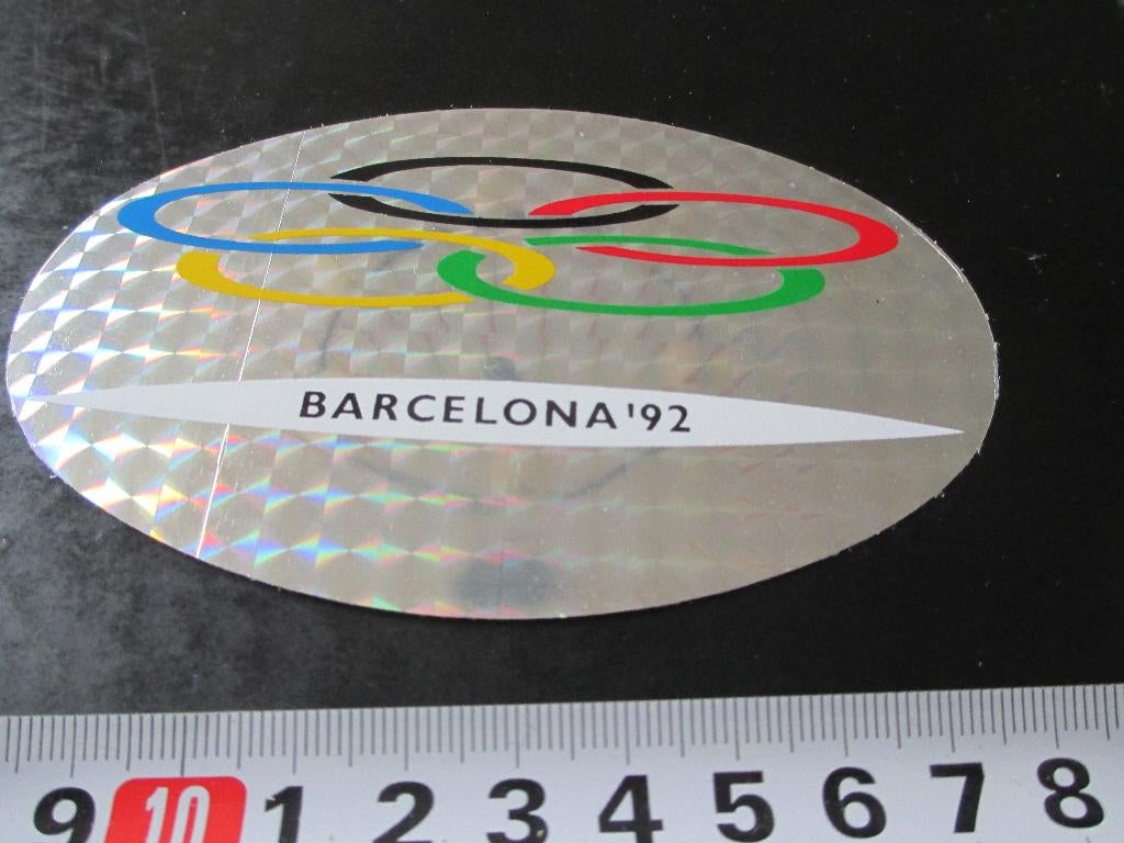 sticker Spanje Barcelona 1992, Ophalen, Zo goed als nieuw