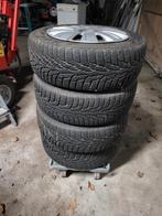 set winterbanden op stalen velgen + 17 inch wiel, Auto-onderdelen, Banden en Velgen, Ophalen, 16 inch, Winterbanden, Banden en Velgen