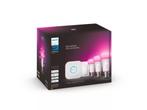 Philips Hue Starter kit: 3 B22 smart bulbs + dimmer switch, Ophalen of Verzenden, Nieuw, Led-lamp