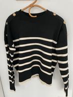 Trui van Massimo Dutti, zwart met ecru. Igst, Ophalen of Verzenden, Zo goed als nieuw, Maat 38/40 (M), Zwart