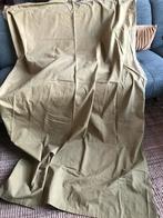 Gordijn / deurgordijn met ringen mosgroen, Gebruikt, 200 cm of meer, 150 tot 200 cm, Ophalen of Verzenden