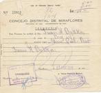 Tesoperia Concejo Distrital de Miraflores, Lima, Ophalen of Verzenden, Brief