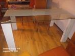 4 stoelen  1 eettafel, Gebruikt, 200 cm of meer, Vijf personen of meer, Rechthoekig