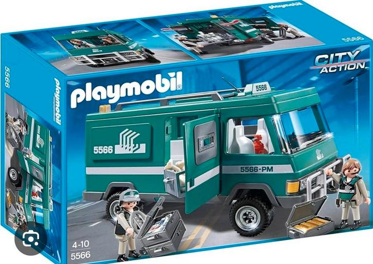 Playmobil City Action Geldtransportwagen 5566, Kinderen en Baby's, Speelgoed | Playmobil, Zo goed als nieuw, Complete set, Ophalen of Verzenden