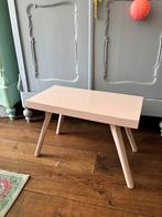 Brocant vintage tafeltje bijzet tafel oud roze, Gebruikt, 50 tot 100 cm, Ophalen of Verzenden, Brocant