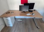 Gebruikte bureau met verstelbare hoogte, Huis en Inrichting, Bureaus, Ophalen, In hoogte verstelbaar, Gebruikt, Bureau
