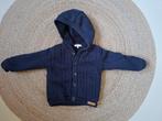 Donkerblauw dik vest met capuchon - merk Noppies - mt 74, Truitje of Vestje, Ophalen of Verzenden, Zo goed als nieuw, Jongetje