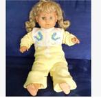 Grote pop Babypop met mooi lang haar retro antieke vintage, Ophalen of Verzenden, Gebruikt, Pop