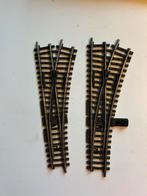 Märklin 2266 wissel rechts, 2 stuks, Hobby en Vrije tijd, Wisselstroom, Gebruikt, Verzenden, Rails
