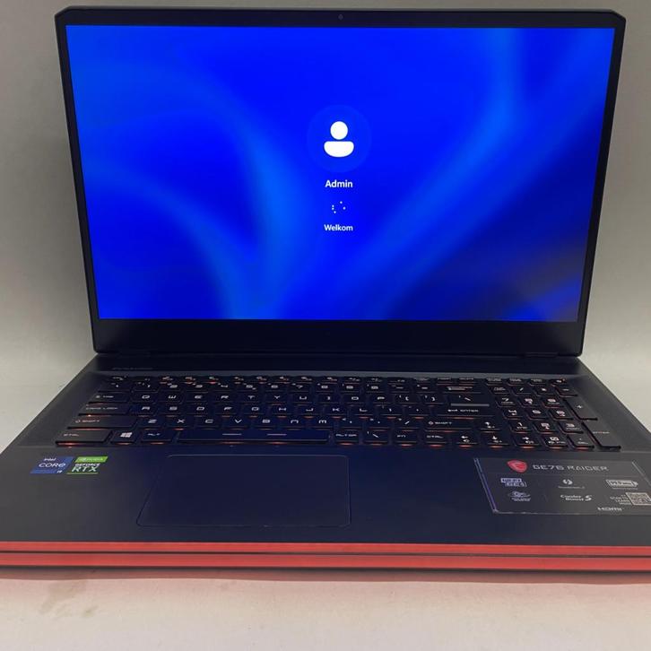 MSI Raider GE76 17/i9-11980/RTX3080/64/2TB/W11, Computers en Software, Windows Laptops, Zo goed als nieuw