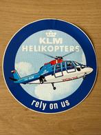 KLM helicopter sticker 10 cm, Ophalen of Verzenden, Zo goed als nieuw, Overige typen