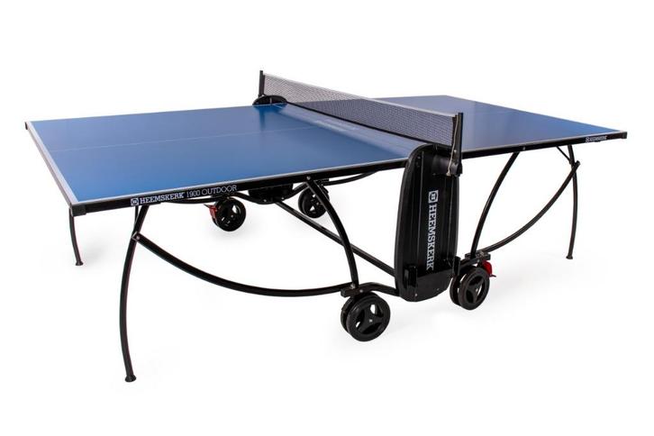 Tafeltennistafel 1900 Outdoor blauw Tafeltennisland, Sport en Fitness, Tafeltennis, Nieuw, Tafel Outdoor, Inklapbaar, Verrijdbaar