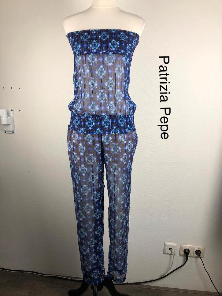 Patrizia Pepe Jumpsuit 100% zijde (mt: 40) 16,2/7356, Kleding | Dames, Jumpsuits, Zo goed als nieuw, Maat 38/40 (M), Ophalen of Verzenden