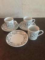 3 Espresso kop en schotels, Ophalen