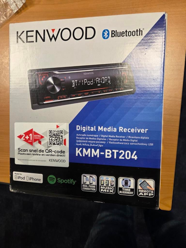 Kenwood autoradio KMM BT204, Auto diversen, Autoradio's, Ophalen of Verzenden, Nieuw