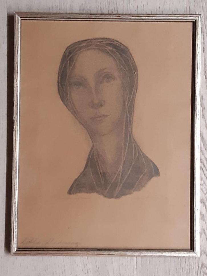 oude litho Maria Rotterdamse kunstenaar 12 van 12, Antiek en Kunst, Kunst | Litho's en Zeefdrukken, Ophalen of Verzenden