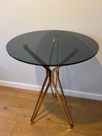 Polspotten bar tafel, Nieuw, Glas, 60 cm of meer, Rond