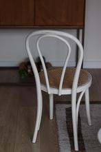 Witte Thonet Stijl Stoel met Webbing, Huis en Inrichting, Stoelen, Ophalen, Gebruikt, Wit, Eén