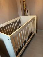 Massief wit houten ledikant 60x120, Kinderen en Baby's, Babywiegjes en Ledikanten, Ophalen, Zo goed als nieuw, Ledikant