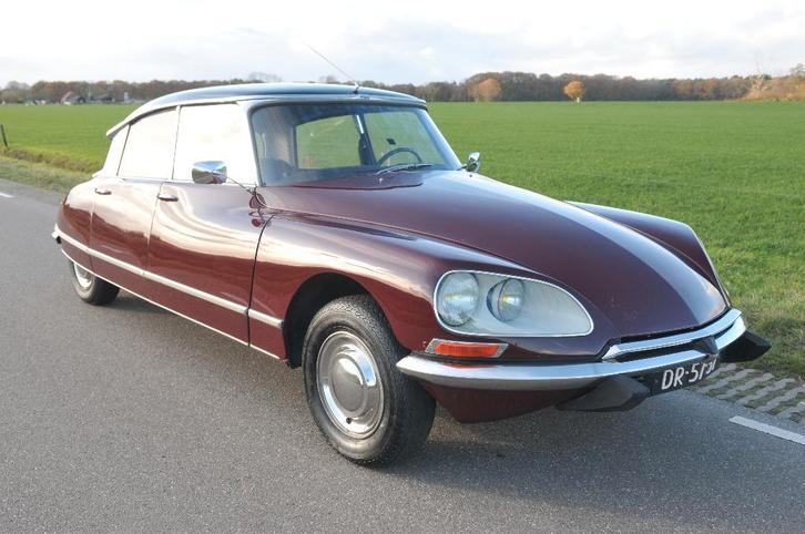 Citroen Ds20 1971, Auto's, Oldtimers, Bedrijf, Citroën, Benzine, Sedan, Handgeschakeld, Rood, Zwart, Kunstmatig leder, Voorwielaandrijving