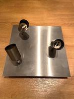 Plafondlamp met 3 spots, Ophalen, Gebruikt, Metaal of Aluminium, Led
