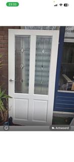 Sierlijke binnendeur, Doe-het-zelf en Verbouw, Deuren en Horren, Binnendeur, Ophalen of Verzenden, 200 tot 215 cm, Glas