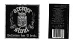 Bieretiket Arcener Stout Hollandser dan U denkt  33 cl, Verzamelen, Biermerken, Ophalen of Verzenden, Gebruikt, Overige typen
