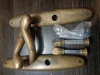 Koperen deurbeslag, Doe-het-zelf en Verbouw, Hang- en Sluitwerk, Ophalen of Verzenden, Zo goed als nieuw, Koper of Messing, Klink of Kruk