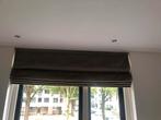 2 vouwgordijnen bruin / grijskleurig (suede stof), Ophalen, 100 tot 150 cm, 150 tot 200 cm, Zo goed als nieuw