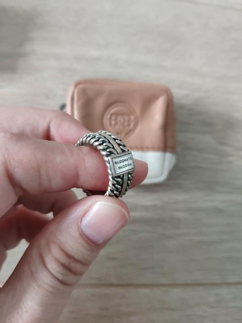 Buddha to Buddha ring chain textuur maat 16 nieuw, Sieraden, Tassen en Uiterlijk, Ringen, Nieuw, Dame of Heer, Kleiner dan 17