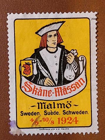 Zweden Cinderella Skåne Mässan Malmö 1924 beschikbaar voor biedingen