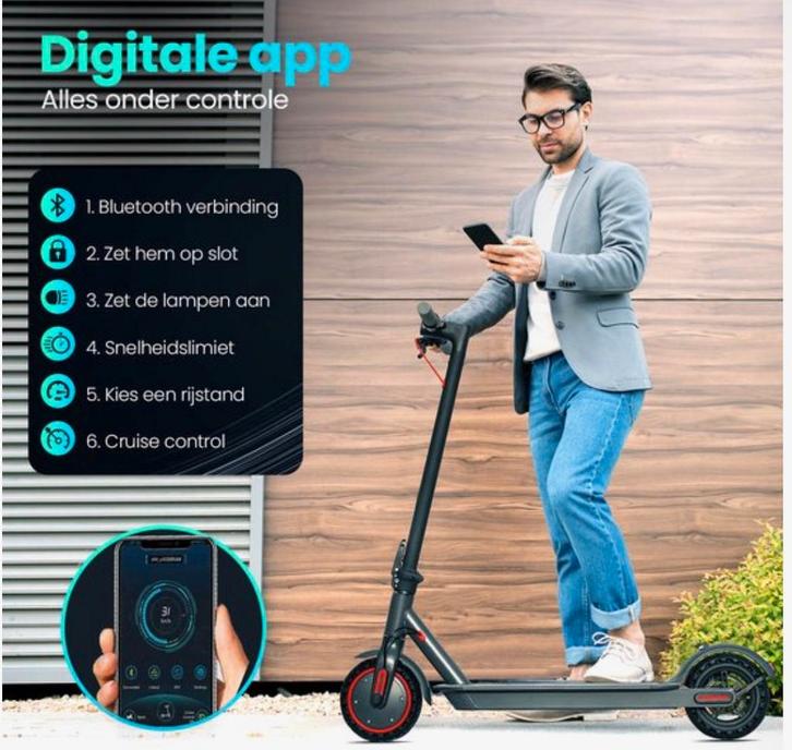 Stay-on M365GO elektrische step 25 km p/u, Fietsen en Brommers, Steps, Zo goed als nieuw, Elektrische step (E-scooter), Ophalen of Verzenden