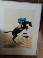 Hans Wap zeefdruk "de sprong ", Antiek en Kunst, Ophalen