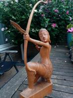 Gesigneerde Balinese boogschutter gesigneerd jaren 40, Antiek en Kunst, Ophalen of Verzenden