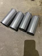 4 Metalen bank poten. - Gebruikt, Ophalen of Verzenden, Gebruikt, Metaal, Minder dan 150 cm