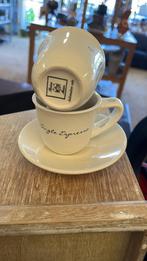 Riviera Maison kop en schotel Espresso, Huis en Inrichting, Ophalen, Zo goed als nieuw, Overige stijlen, Kop(pen) en/of Schotel(s)
