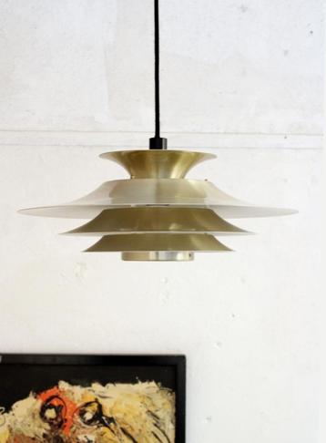 Deense schalen lamp hanglamp in messing - vintage design beschikbaar voor biedingen