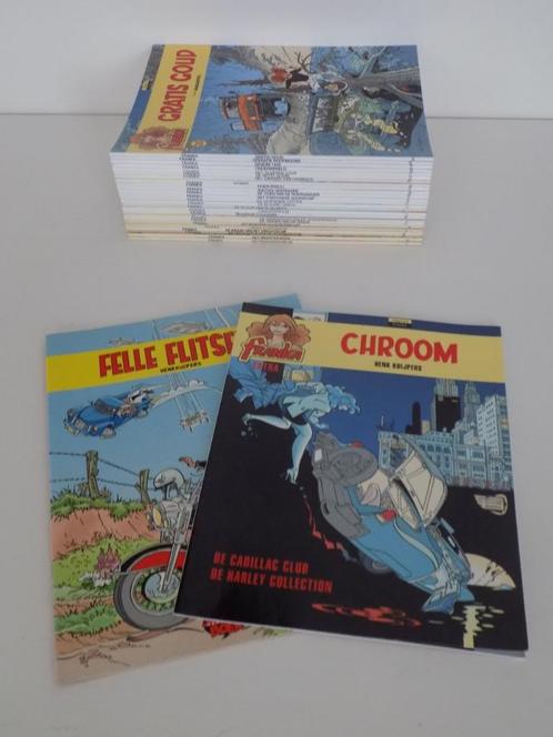 Franka ~ Complete serie 1 t/m 25 + Chroom + Felle Flitsen, Boeken, Stripboeken, Zo goed als nieuw, Complete serie of reeks, Ophalen of Verzenden