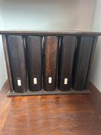 Stevig houten organizer, Huis en Inrichting, Woonaccessoires | Krantenbakken en Lectuurbakken, Ophalen, Gebruikt