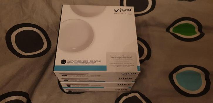 VIVO Villeroy&Boch Albert Heijn AH servies gebaksborden, Huis en Inrichting, Keuken | Servies, Nieuw, Bord(en), Effen, Porselein