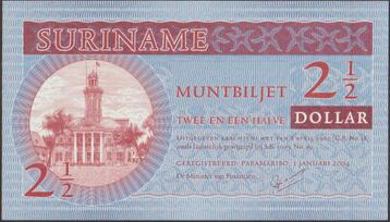 Suriname 2½ gulden 2004 UNC p.156 (# 603) beschikbaar voor biedingen