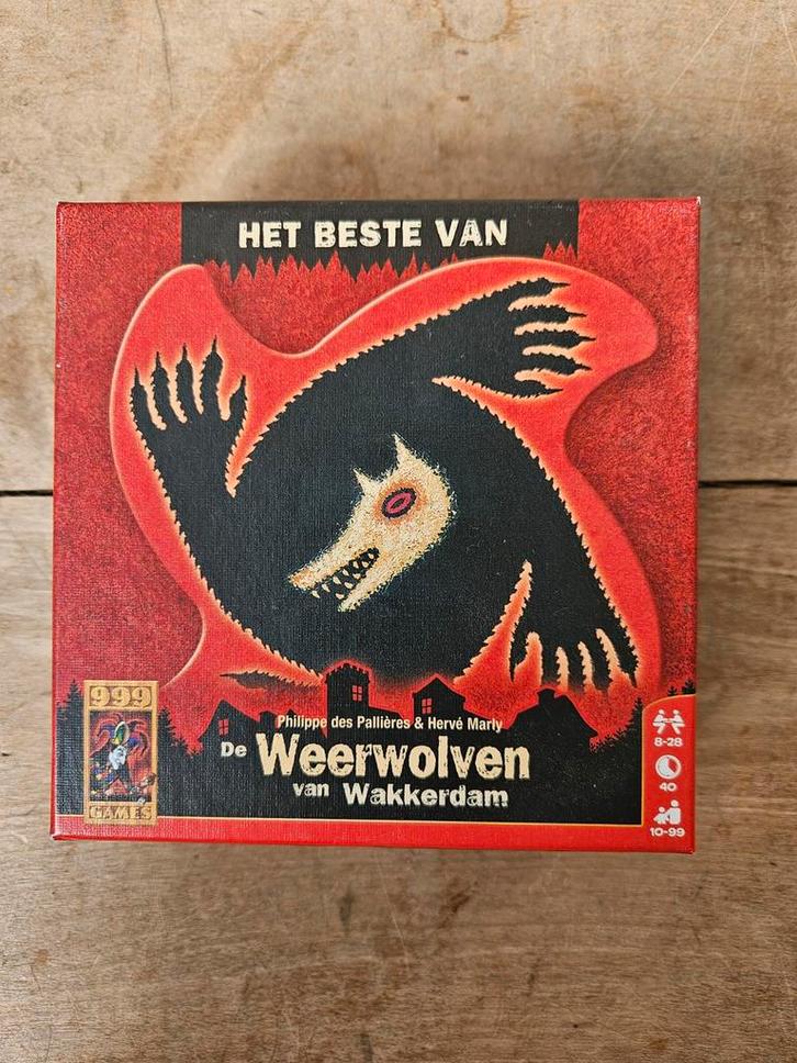 Het Beste van Weerwolven van Wakkerdam, Hobby en Vrije tijd, Gezelschapsspellen | Bordspellen, Zo goed als nieuw, Vijf spelers of meer