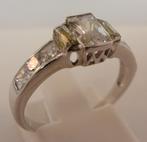 Massief witgouden ring - verlovingsring - trouwring, Sieraden, Tassen en Uiterlijk, Ringen, Verzenden, Wit, Zo goed als nieuw
