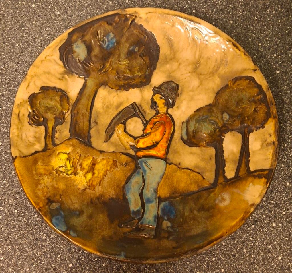 West germany ruscha wandbord, Ophalen