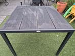 Tuintafel vierkant 90x90 zgan zwart, Ophalen, Zo goed als nieuw, Rechthoekig