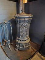 Gietijzeren houtkachel, Huis en Inrichting, Ophalen, Gebruikt, Houtkachel, Vrijstaand