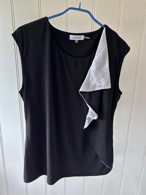 Top Calvin Klein maat L, Kleding | Dames, Tops, Gedragen, Maat 42/44 (L), Zwart, Zonder mouw, Ophalen of Verzenden
